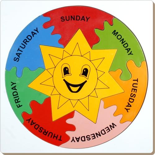 Jigsaw Days Wooden Puzzle