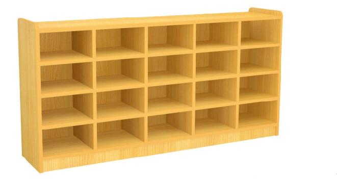 20 cubby open shoe rack