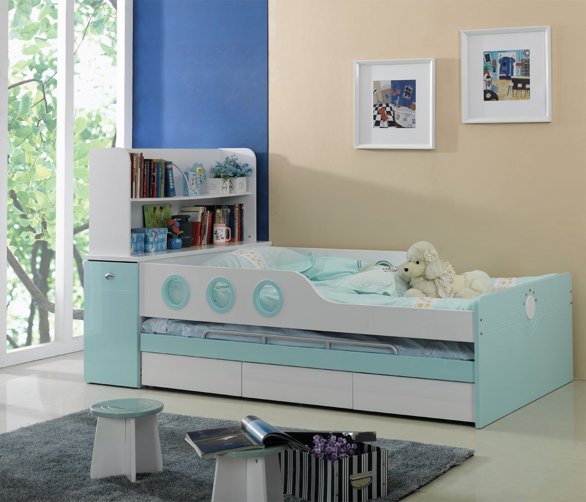 Victoria Violet Trundle Bed