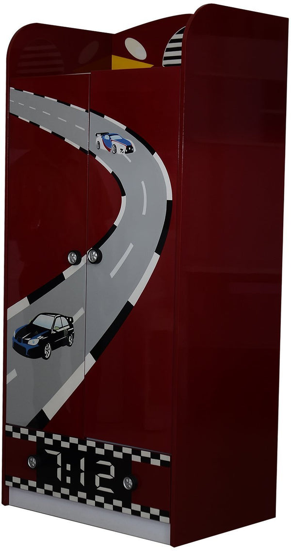 McQueen Red 2 Door Wardrobe