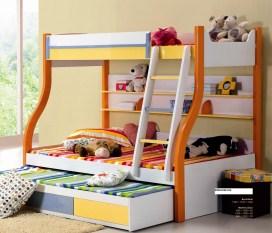 Kevin Kids Bunk Bed with Trundle